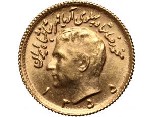 4026. Iran, Mohammad Reza Pahlawi, 1/2 Pahlavi SH1355 (1976)