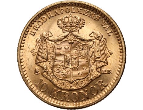 4048. Szwecja, Oskar II, 10 koron 1901 - 2
