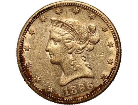 4049. USA, 10 dolarów 1896 S, San Francisco, Liberty