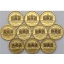 4051. Austria, Zestaw 10x Wiedeński Filharmonik 1/10 uncji - 1 uncja złota - 2