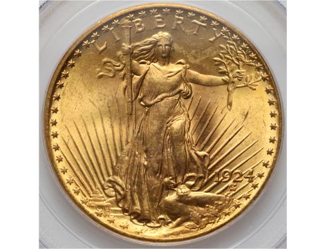 4060. USA, 20 dolarów 1924, Filadelfia, Saint-Gaudens, PCGS MS64 - 2