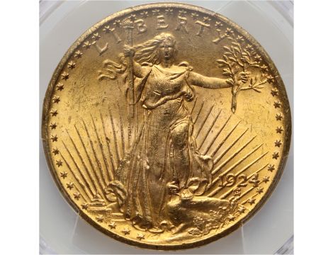 4062. USA, 20 dolarów 1924, Filadelfia, Saint-Gaudens, PCGS MS64 - 2