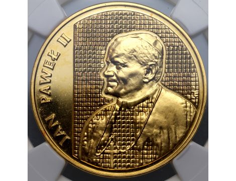4068. Polska, 10000 złotych 1989, Jan Paweł II Kratka NGC MS68 - 2