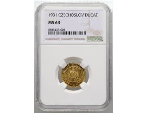 4069. Czechosłowacja, dukat 1931, NGC MS63