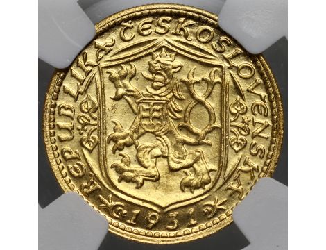 4069. Czechosłowacja, dukat 1931, NGC MS63 - 3