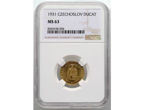 4070. Czechosłowacja, dukat 1931, NGC MS63