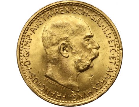 4078. Austria, Franciszek Józef I, 10 koron 1912, Nowe bicie