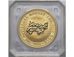 4095. Australia, Elżbieta II, 100 dolarów 1988, Australian Nugget, 1 uncja złota