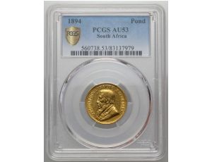 4102. RPA, Paul Kruger, pond 1894, PCGS AU53