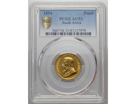 4102. RPA, Paul Kruger, pond 1894, PCGS AU53