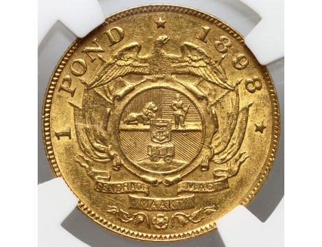 4103. RPA, Paul Kruger, pond 1898, NGC AU58 - 3