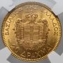 4106. Grecja, Jerzy I, 20 drachm 1884 A, Paryż, NGC MS62 - 4