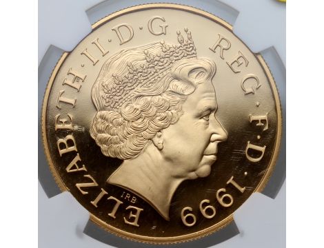 4112. Wielka Brytania, 5 funtów 1999, Diana, NGC PF68 Ultra Cameo - 3