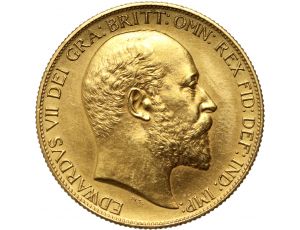 4114. Wielka Brytania, Edward VII, 2 funty 1902, Matte Proof