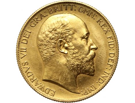 4114. Wielka Brytania, Edward VII, 2 funty 1902, Matte Proof