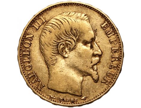 4115. Francja, Napoleon III, 20 franków 1854 A, Paryż