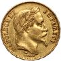 4119. Francja, Napoleon III, 20 franków 1868 A, Wieniec, Paryż - 2