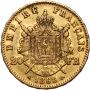 4119. Francja, Napoleon III, 20 franków 1868 A, Wieniec, Paryż - 3