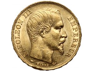 4137. Francja, Napoleon III, 20 franków 1859 A, Paryż
