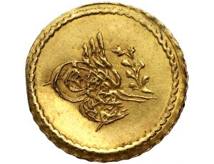 4143. Turcja, 1/4 memduhiye altin AH1255//3 (1841)