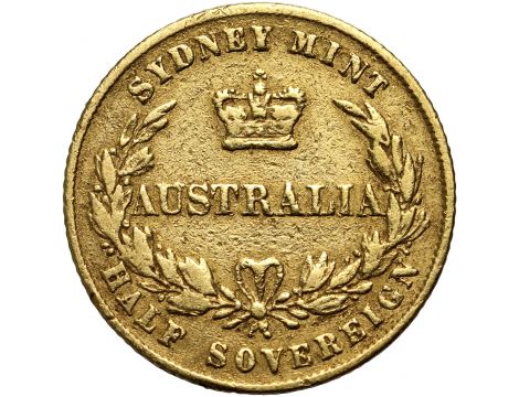 4145. Australia, Wiktoria, 1/2 suwerena 1858, Sydney