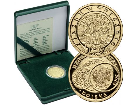 4157. Polska, 100 złotych 2000, 1000-lecie zjazdu w Gnieźnie