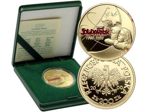 4170. Polska, 200 złotych 2000, 20-lecie NSZZ Solidarność