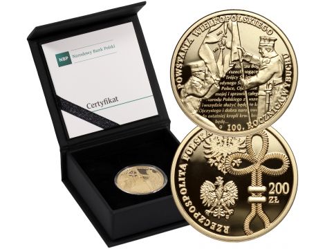 4174. Polska, 200 złotych 2018, 100. rocznica Powstania Wielkopolskiego