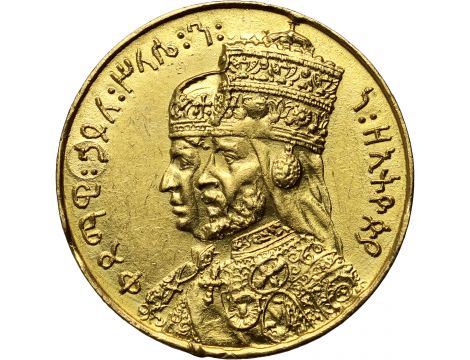 4182. Etiopia, Haile Selassie I, Złoty medal - 25. rocznica koronacji