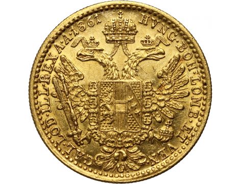 4186. Austria, Franciszek Józef I, dukat 1861 A, Wiedeń - 2