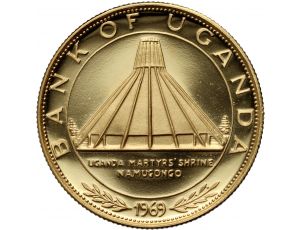 4187. Uganda, 50 szylingów 1969, Bazylika Męczenników Ugandy Namugongo