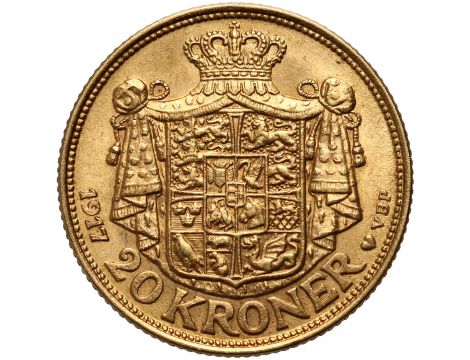 4190. Dania, Chrystian X, 20 koron 1917 - 2