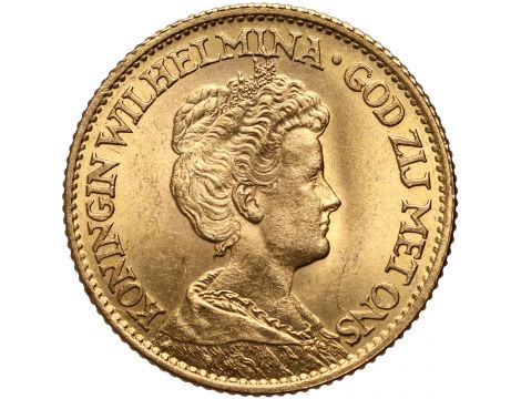 4191. Holandia, Wilhelmina, 10 guldenów 1911