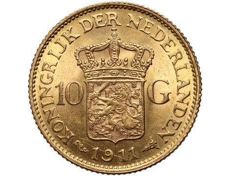 4191. Holandia, Wilhelmina, 10 guldenów 1911 - 2