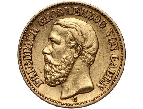 4193. Niemcy, Badenia, Fryderyk I, 20 marek 1894 G, Karlsruhe