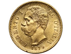 4199. Włochy, Umberto I, 20 lirów 1879 R, Rzym
