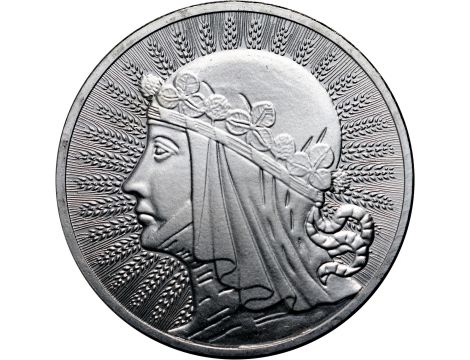 Głowa Kobiety 1 uncja srebra