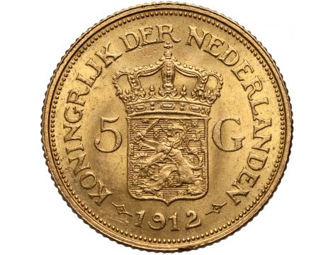 4206. Holandia, Wilhelmina, 5 guldenów 1912 - 2