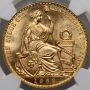4212. Peru, 100 soli 1969, NGC MS65 - rzadki rocznik - 3