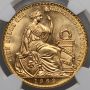 4213. Peru, 100 soli 1969, NGC MS65 - rzadki rocznik - 3