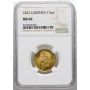 4215. Wielka Brytania, Jerzy IV, suweren 1822, NGC MS66 TOP POP - okazowy - 2