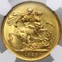 4215. Wielka Brytania, Jerzy IV, suweren 1822, NGC MS66 TOP POP - okazowy - 4