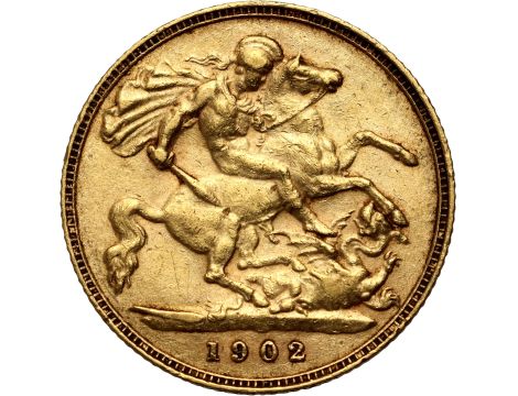 4216. Wielka Brytania, Edward VII, 1/2 suwerena 1902 - 2