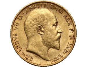 4218. Wielka Brytania, Edward VII, 1/2 suwerena 1904