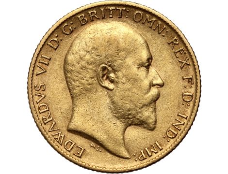 4219. Wielka Brytania, Edward VII, 1/2 suwerena 1905