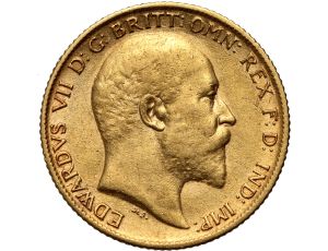 4220. Wielka Brytania, Edward VII, 1/2 suwerena 1906