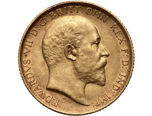 4221. Wielka Brytania, Edward VII, 1/2 suwerena 1907