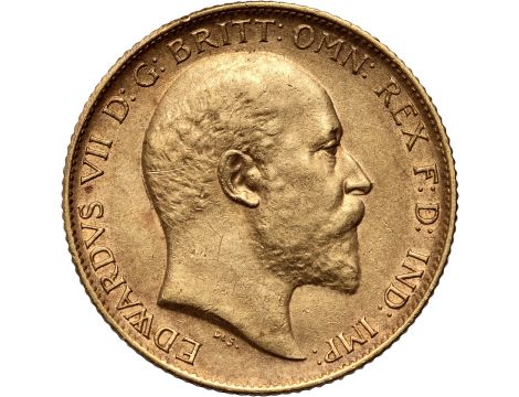 4221. Wielka Brytania, Edward VII, 1/2 suwerena 1907