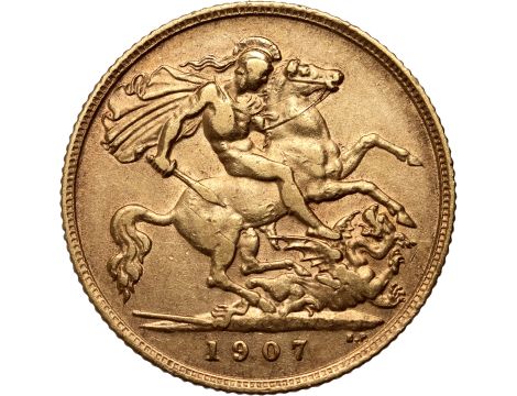 4221. Wielka Brytania, Edward VII, 1/2 suwerena 1907 - 2