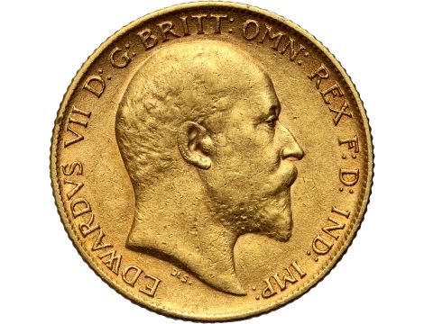 4222. Wielka Brytania, Edward VII, 1/2 suwerena 1908